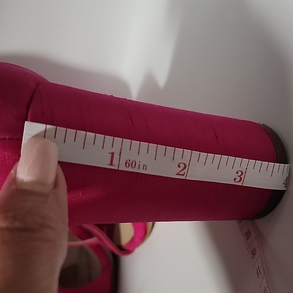 Women's Yaro Silk Block Heel Ankle Strap Sandals Size 8.5 - Picture 7 of 10